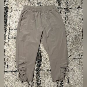 Royalty For Me Tan Cargo Pants with Elastic Ankle